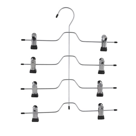 Organize It All Chrome 4 Tier Skirt and Slack Hanger NH-0305